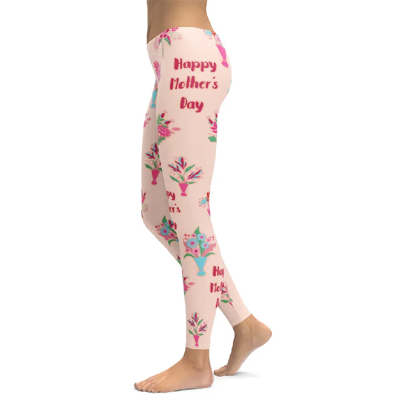 Urban Sense Mother's Day Bouquet Leggings