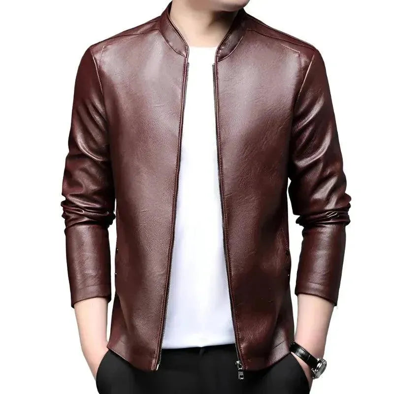 Weekend Comfort Wear Modern Slim Fit Men Leather Jacket