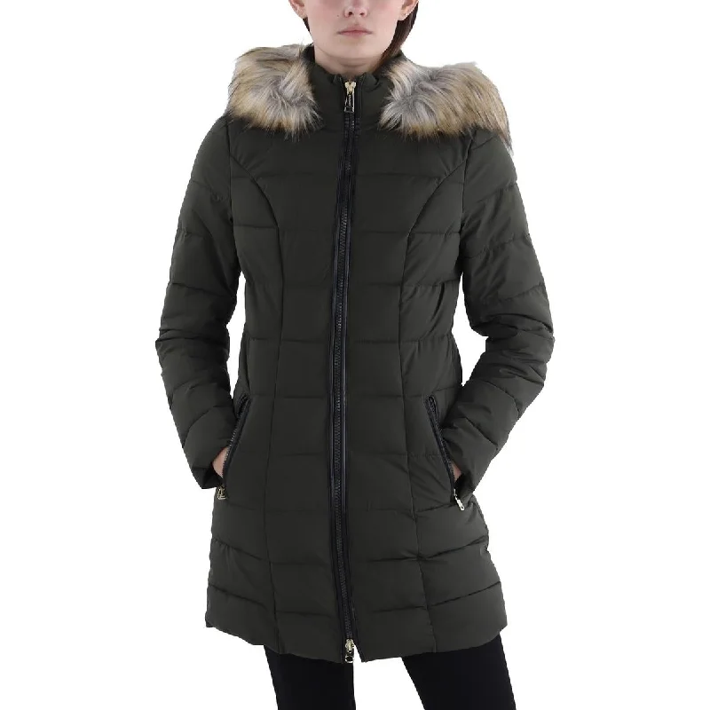 Simple Chic Laundry by Shelli Segal Womens Hooded  Puffer Jacket