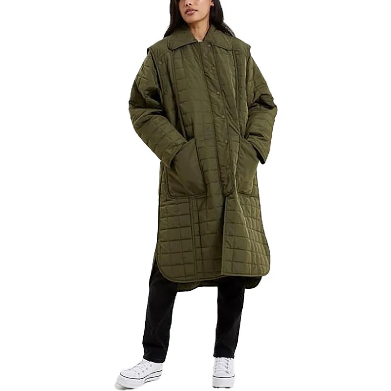 Stylish Ease French Connection Womens Aris Quilted Convertible Soft Shell Jacket