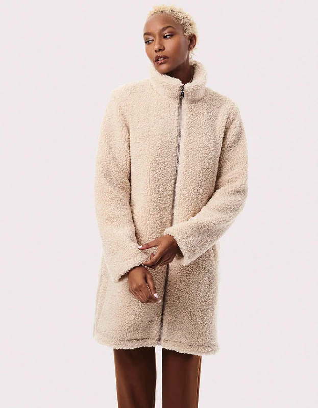 Cozy Outerwear Teddy Touch Vegan Fur Coat