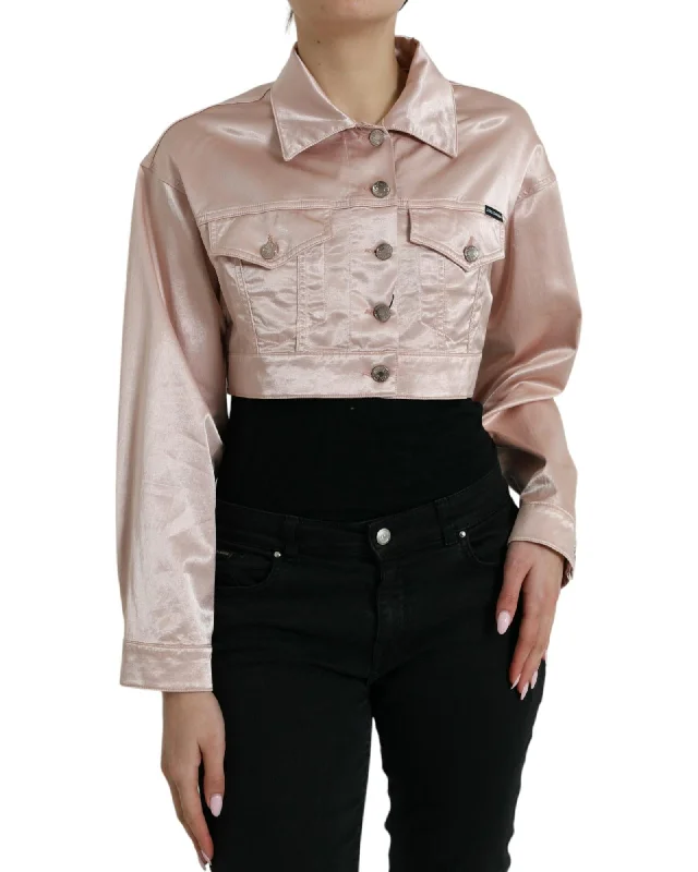 Stylish Wear Dolce & Gabbana  Women's Cropped Satin Jacket