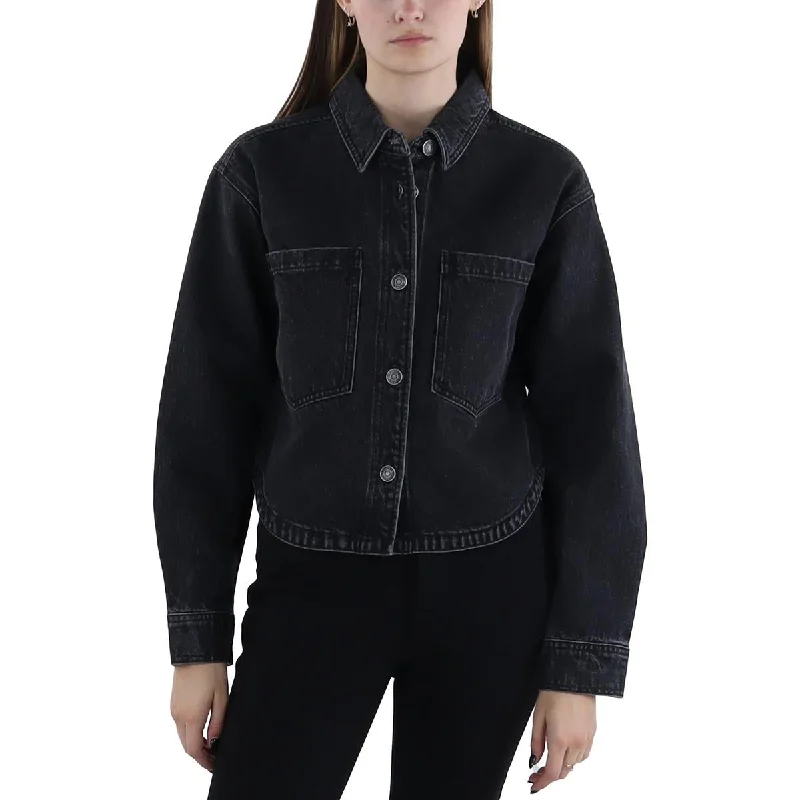 Effortless Wear Z Supply Womens   Solid Cotton Denim Jacket