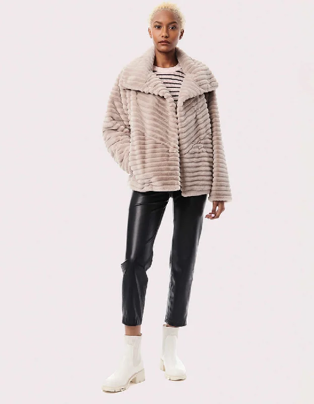 All-Day Wear Castle Cozy Vegan Fur Jacket