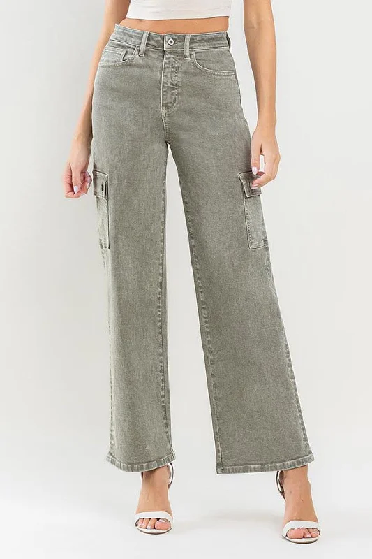 Stunning Fashion Vervet by Flying Monkey 90's Super High Rise Cargo Jeans