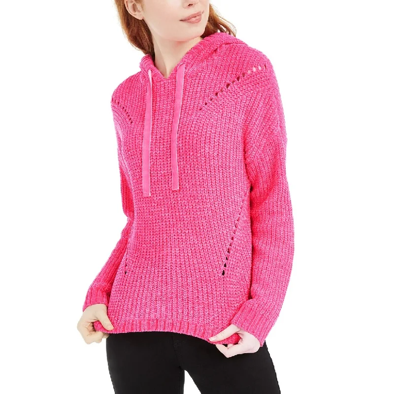 American Rag Juniors' Chenille Hoodie Pink Size XX-Large