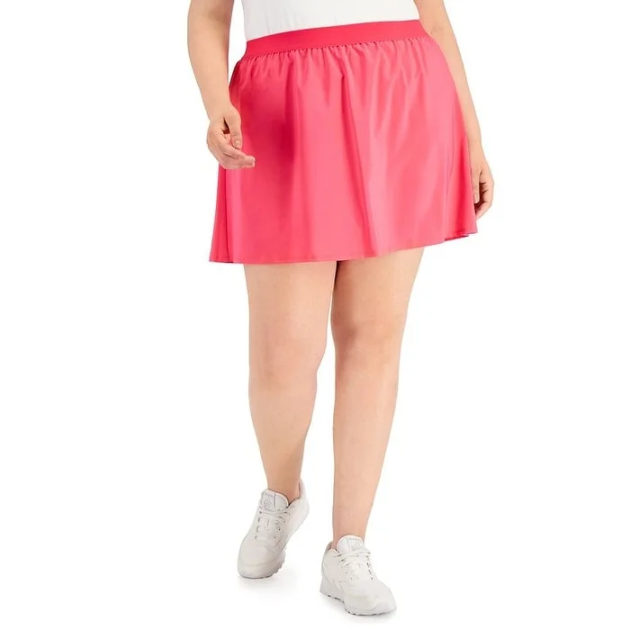 ID Ideology Women's Woven Skort Pink Size 2X