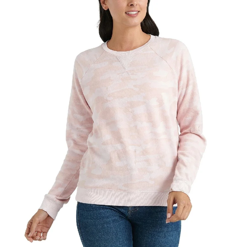 Lucky Brand Women's Classic Crewneck Sweatshirt Pink Size Large