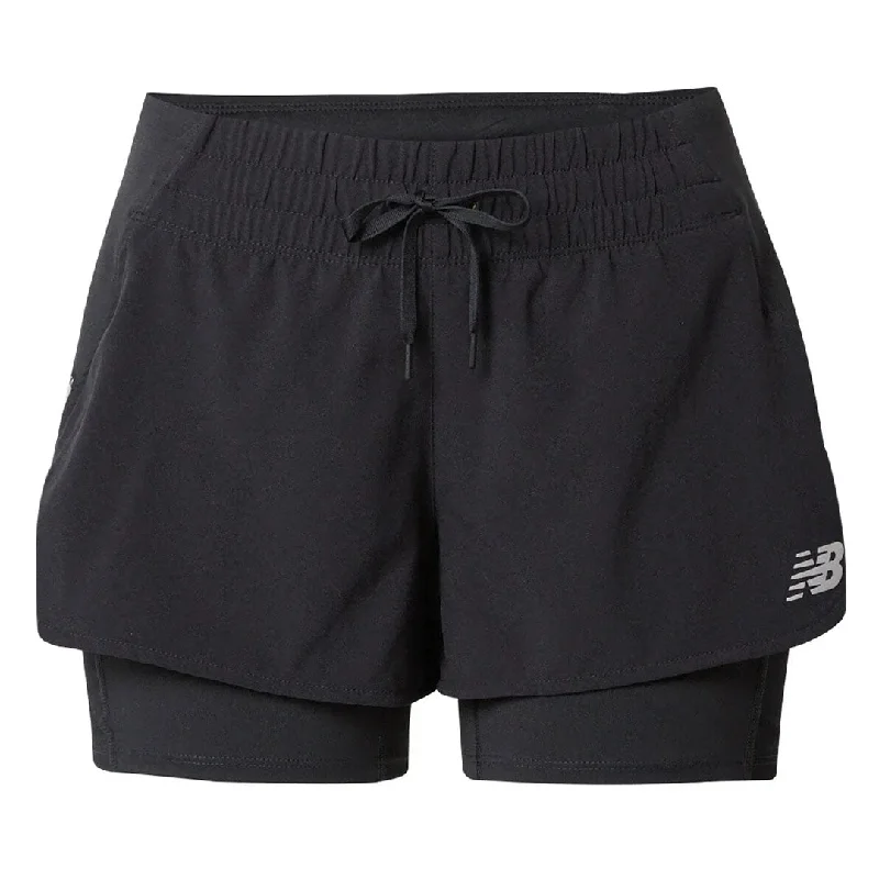 Cozy Vibes New Balance - Women's Impact Run 2 In 1 Shorts (WS21270 BK)