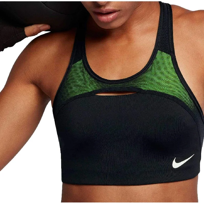Soft Comfort Nike Women's Pro Classic Dri-FIT Medium-Sup Black Volt Size Extra Large - X-Large Soft Comfort Nike Women's Pro Classic Dri-FIT Medium-Sup Black Volt Size Extra Large - X-Large