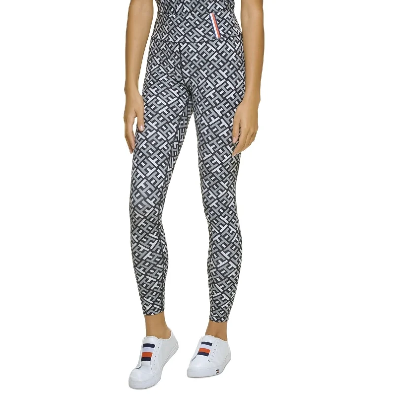 Tommy Hilfiger Women's Sport Printed Leggings Gray Size X-Small - XS