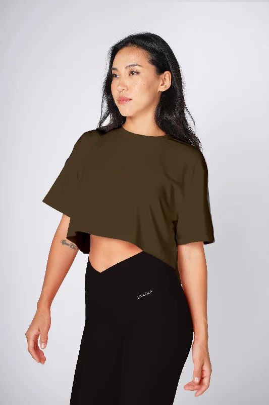 Classic Style Vital Short Sleeve Crop Tank