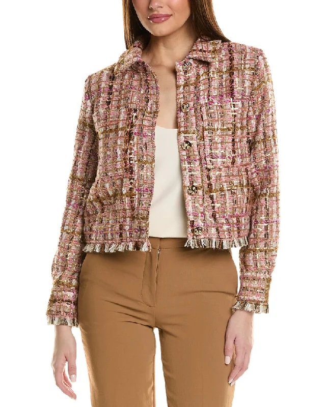 Sports Design Adrienne Landau Tweed Crop Jacket
