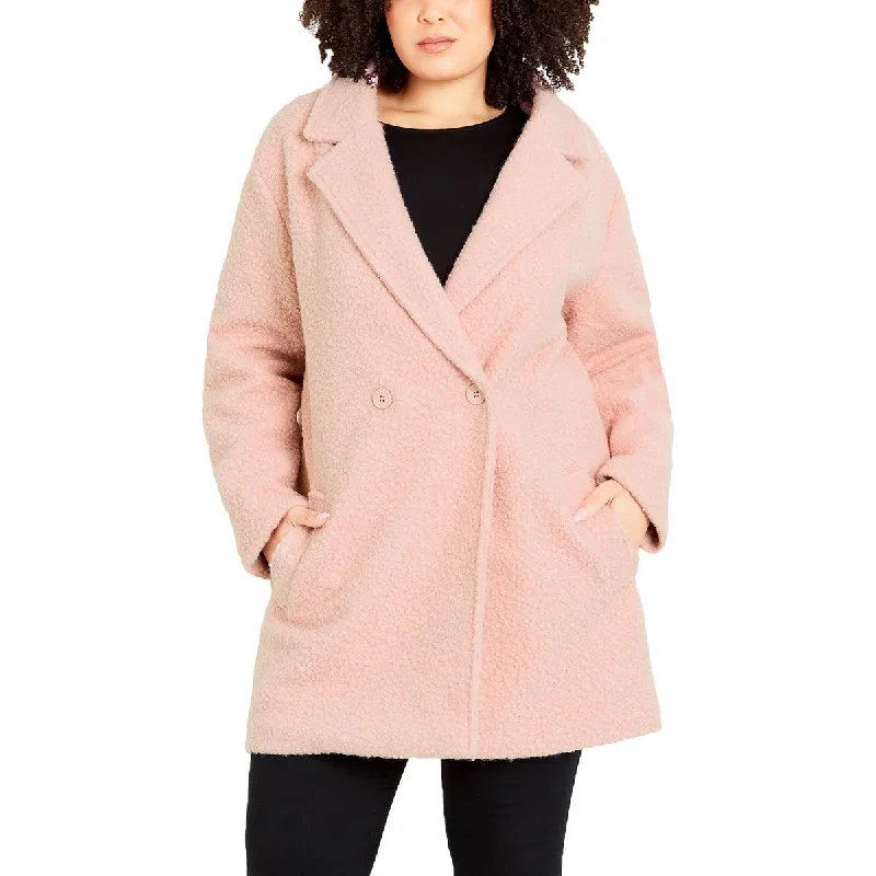 Evans Womens Plus Faux Fur Midi Teddy Coat