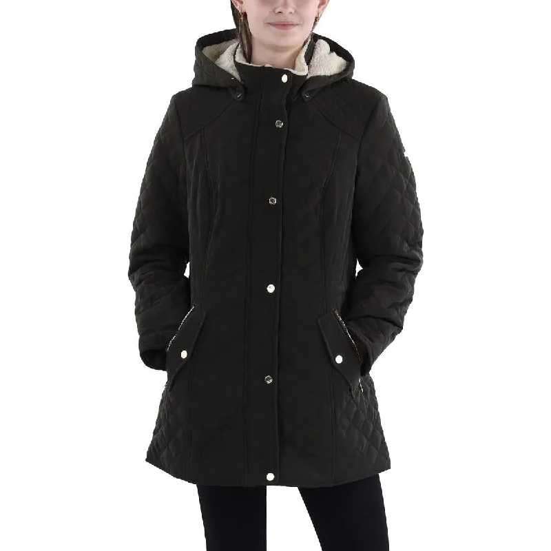 Comfortable Sweaters Halitech Womens Faux Fur Hooded Quilted Coat