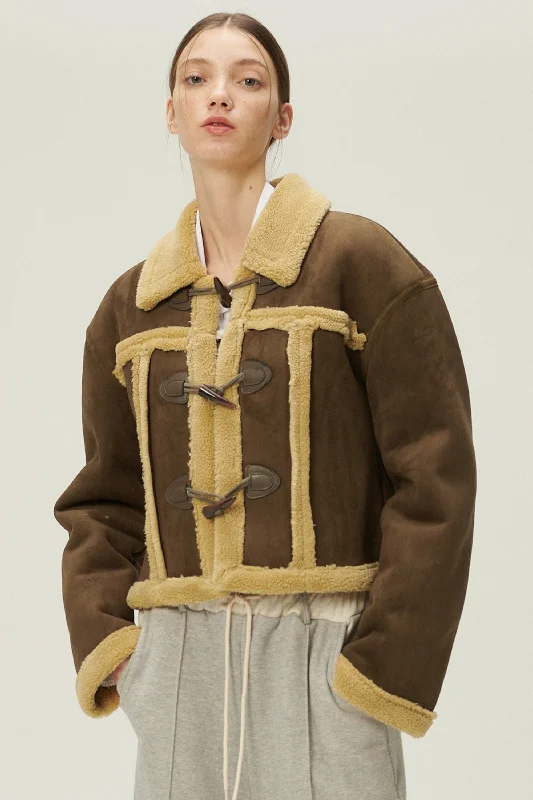 Versatile Comfort Wear Helen Duffle Shearling Jacket