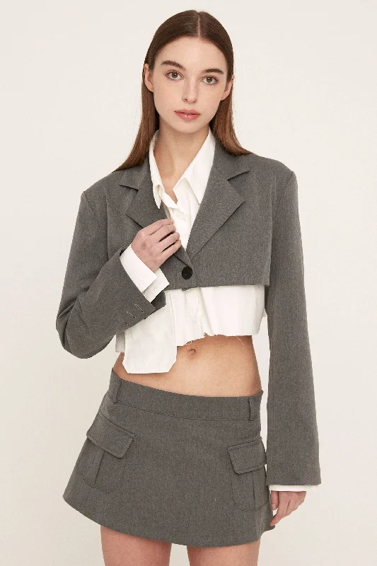 Cozy Pants Iris Micro Cropped Jacket