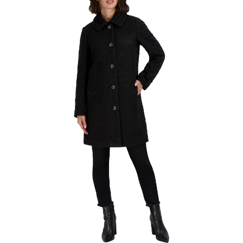 Laundry by Shelli Segal Womens Collared Long Walker Coat