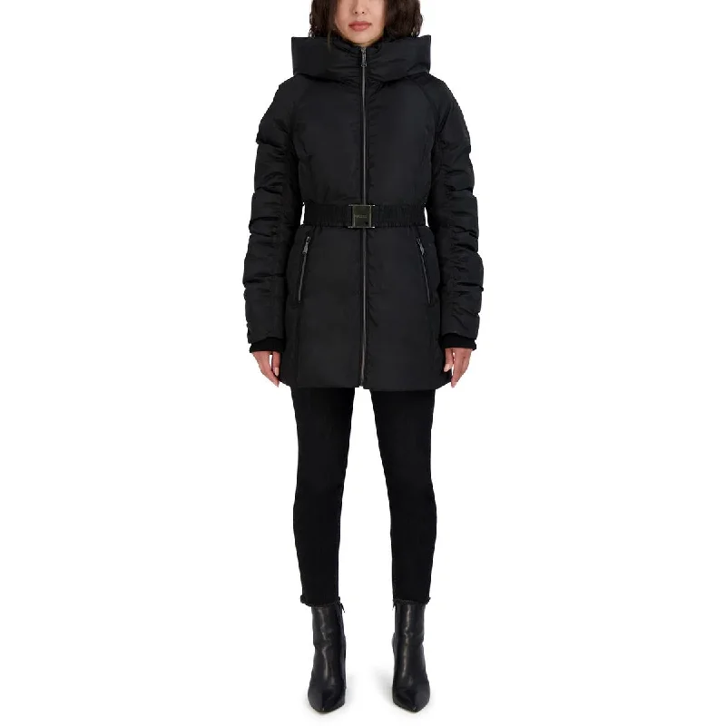 Comfortable And Cold-proof Laundry by Shelli Segal Womens Hooded Long Parka Coat