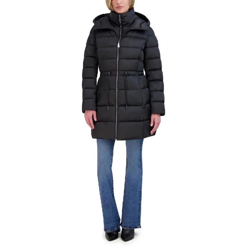 Laundry by Shelli Segal Womens Quilted Hooded Puffer Jacket