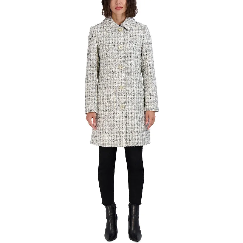 Breathable Style Laundry by Shelli Segal Womens Wool Blend Long Walker Coat