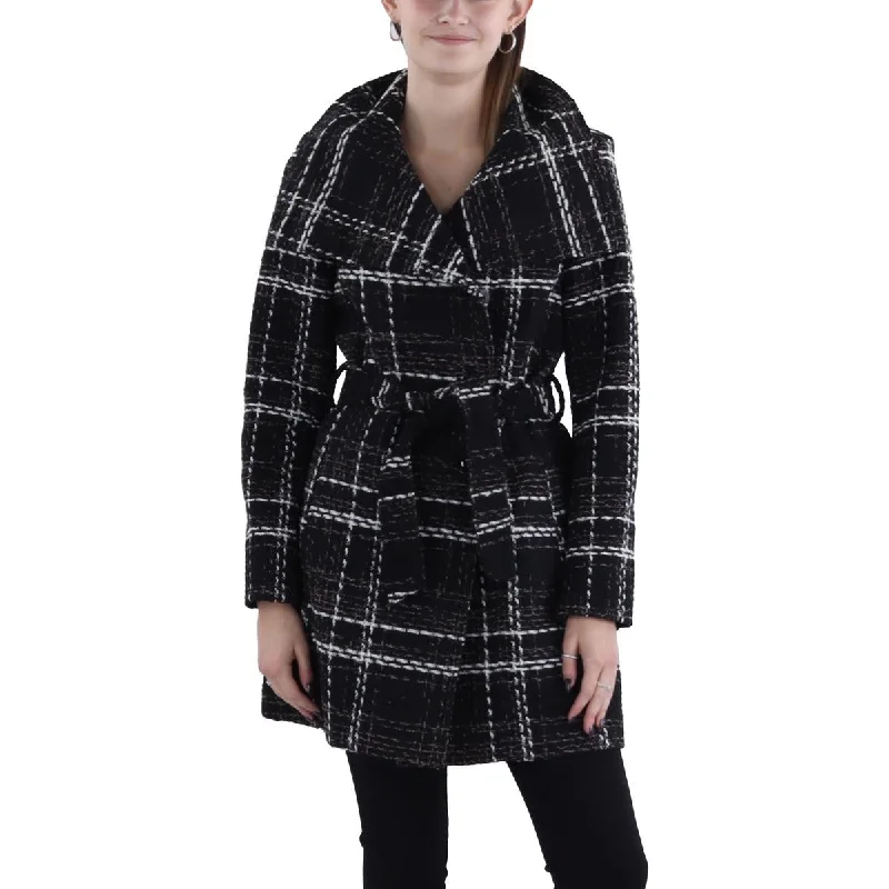 High-end Sense Laundry by Shelli Segal Womens Wool Blend Long Wool Coat