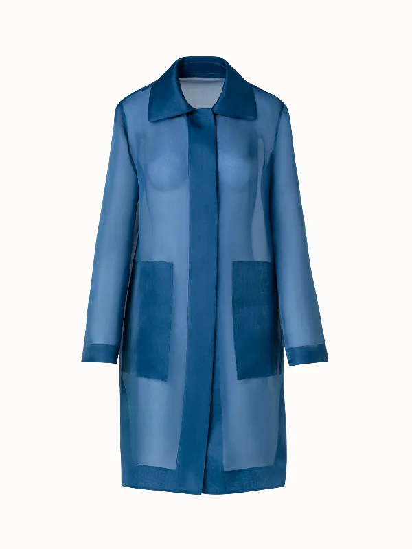 Relaxed Dresses Short Silk Coat