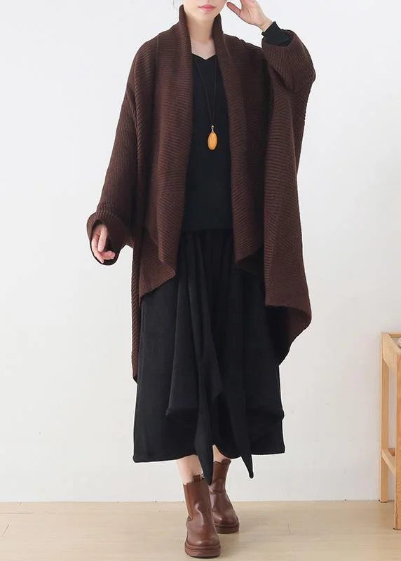 Slim Fit winter new knitted bat sleeve thick knit no button shawl sweater plus size coat Slim Fit winter new knitted bat sleeve thick knit no button shawl sweater plus size coat