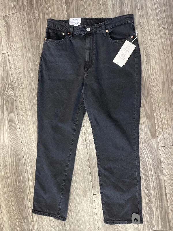 Jeans Boyfriend By H&m In Black, Size: 14