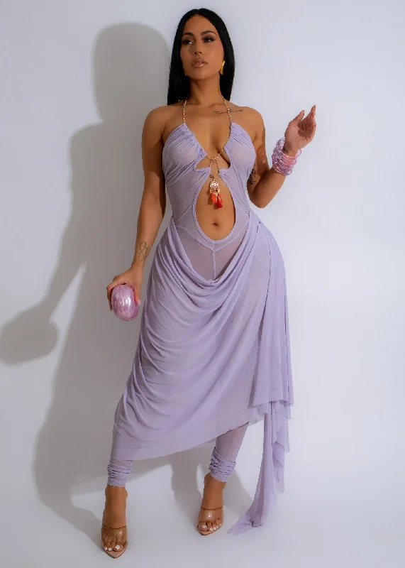 Trendy Items She's Elegance Jumpsuit Purple