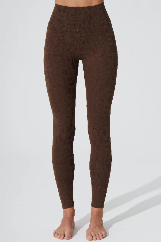 Classic Déese Fleur Legging 3D - Chocolate