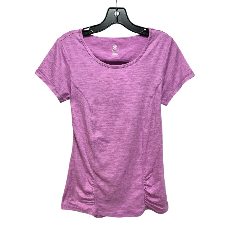 Athletic Top Short Sleeve By Gaiam In Purple, Size: S