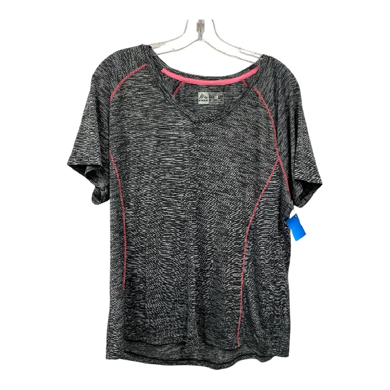 Athletic Top Ss By Rbx In Grey, Size:2X