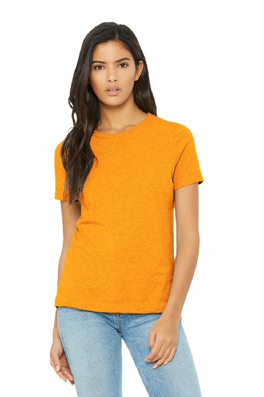 Bella + Canvas Womens CVC Short Sleeve Crewneck T-Shirt - Heather Marmalade