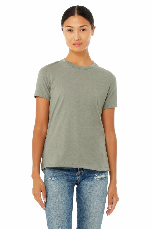 Bella + Canvas Womens CVC Short Sleeve Crewneck T-Shirt - Heather Stone