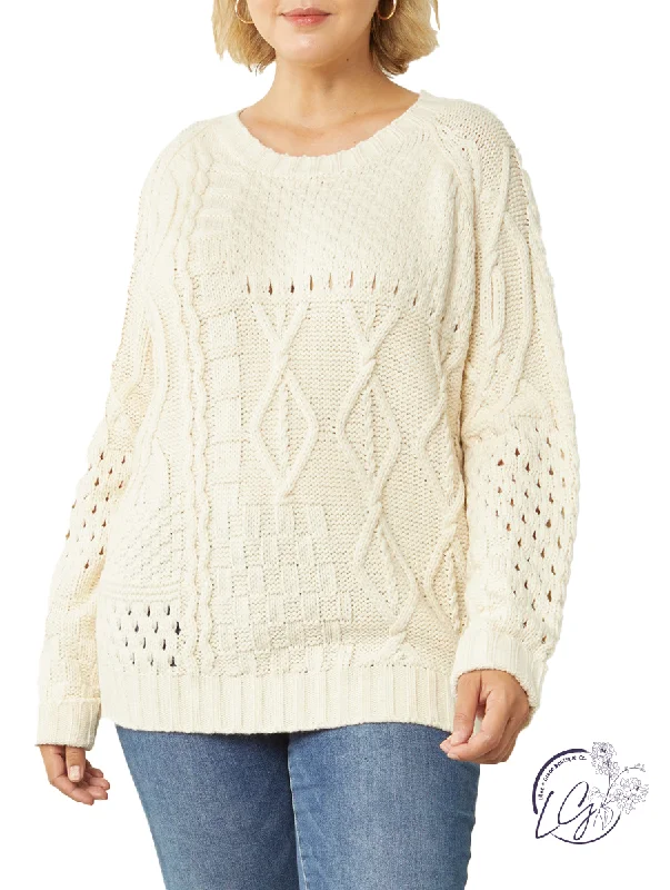 Curvy Long Winter Days Knit Sweater