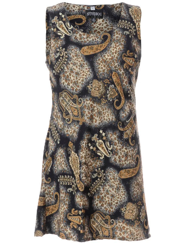 Integrated Design Label Paisley Short Dress