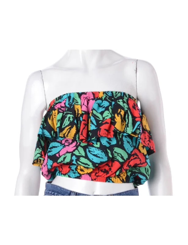 Label Penelope Crop Frill Top