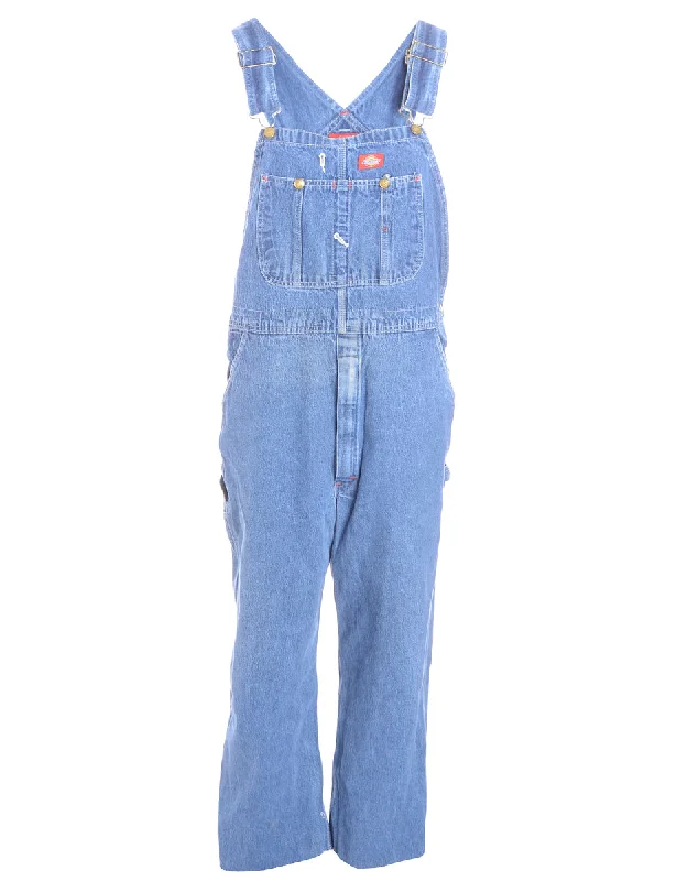 Elegant And Lazy Label Pinafore Cropped Dungarees